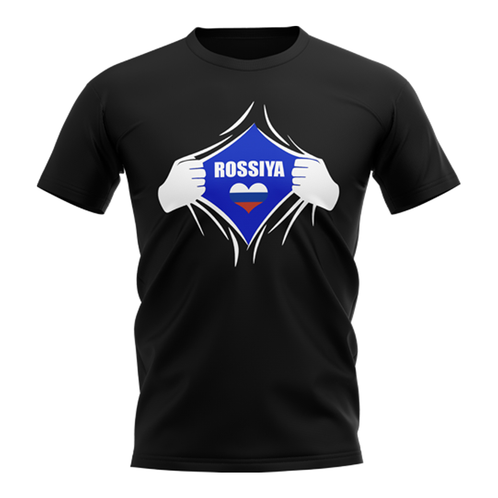 Russia Chest Badge T-Shirt (Black)