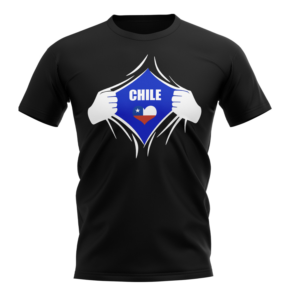 Chile Chest Badge T-Shirt (Black)