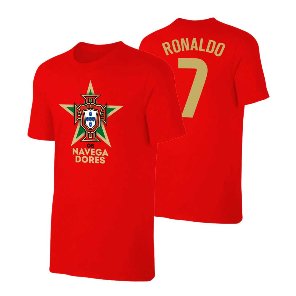 Portugal EU2020 OS NAVEGADORES t-shirt RONALDO, red