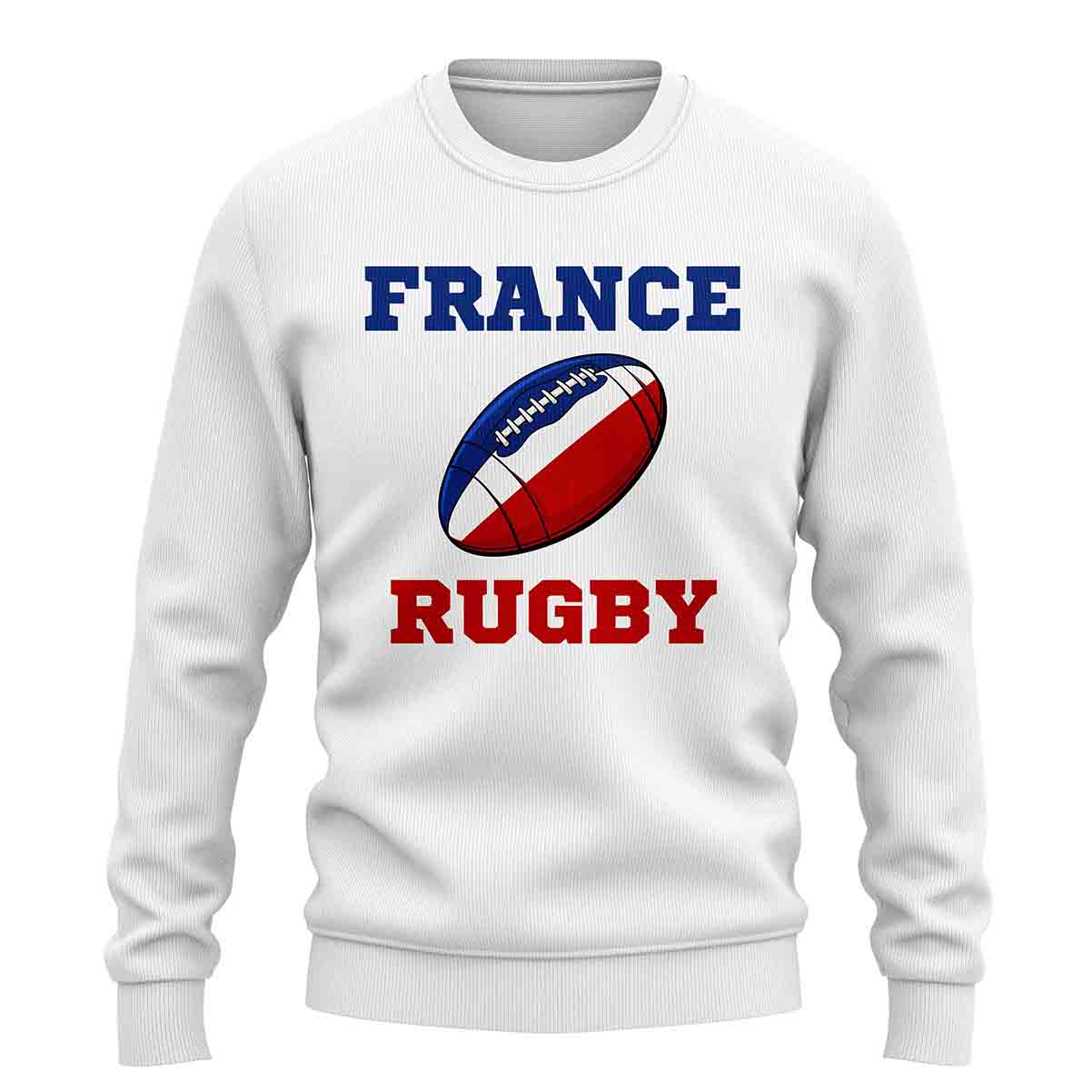 France Rugby Ball Sweatshirt (White)