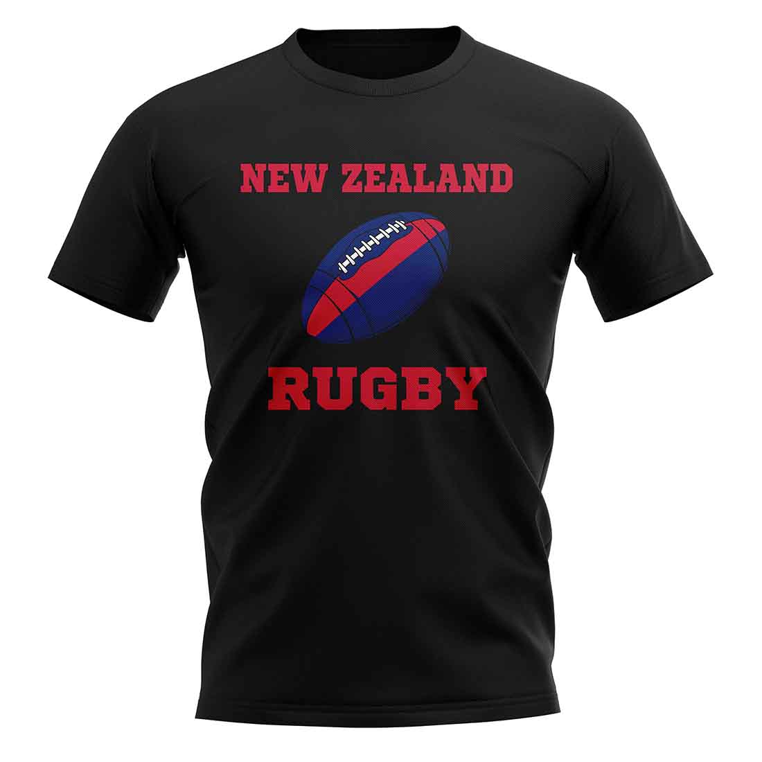 New Zealand Rugby Ball T-Shirt (Black)
