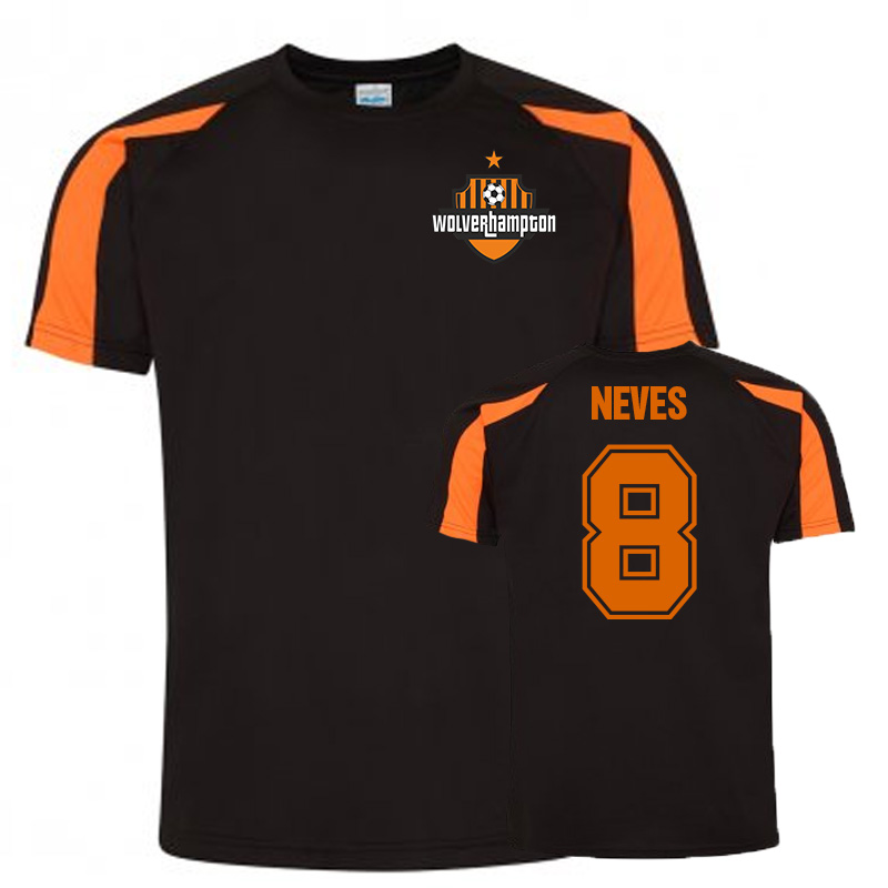 Ruben Neves Wolves Sports Training Jersey (Black)