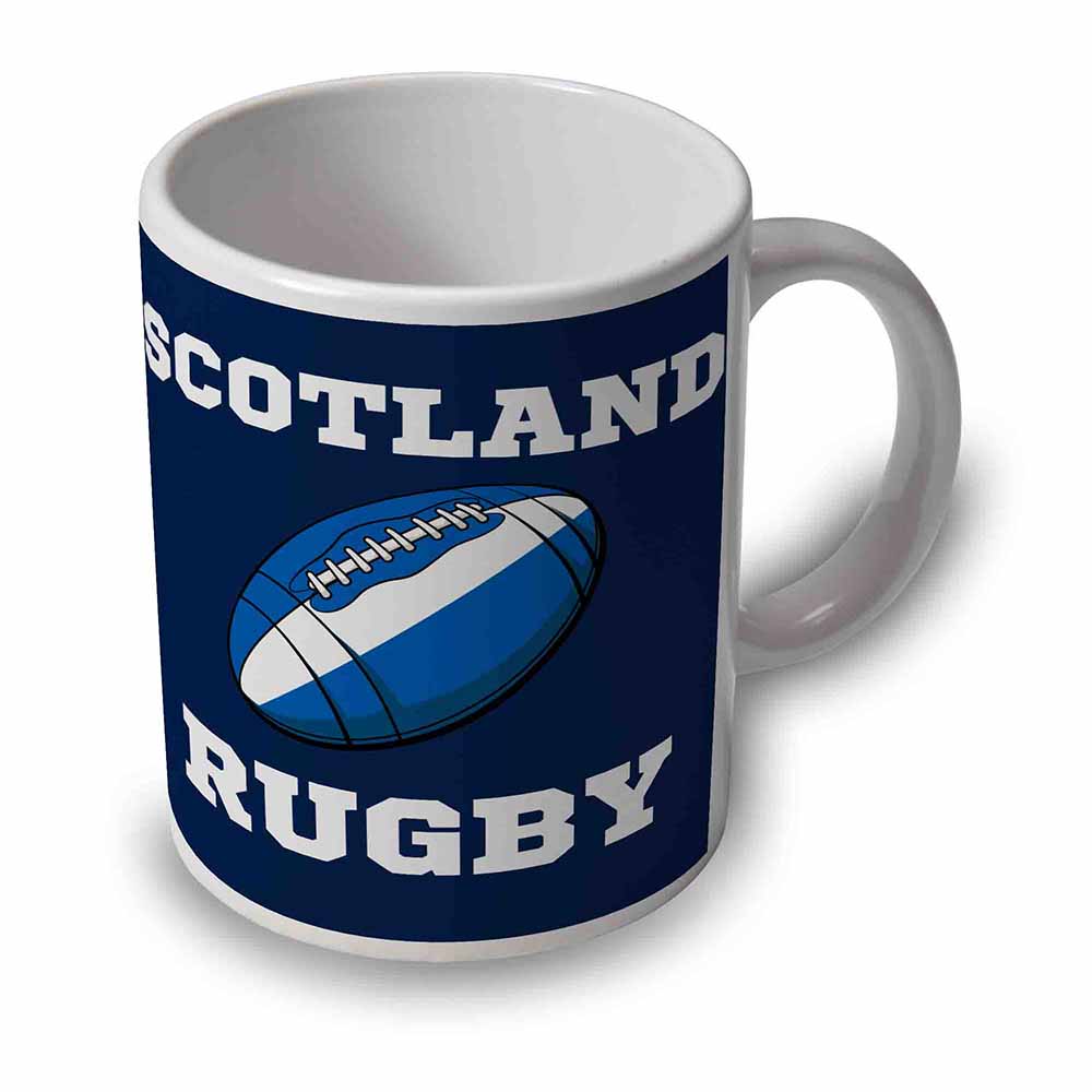 Scotland Rugby Ball Mug (Navy)