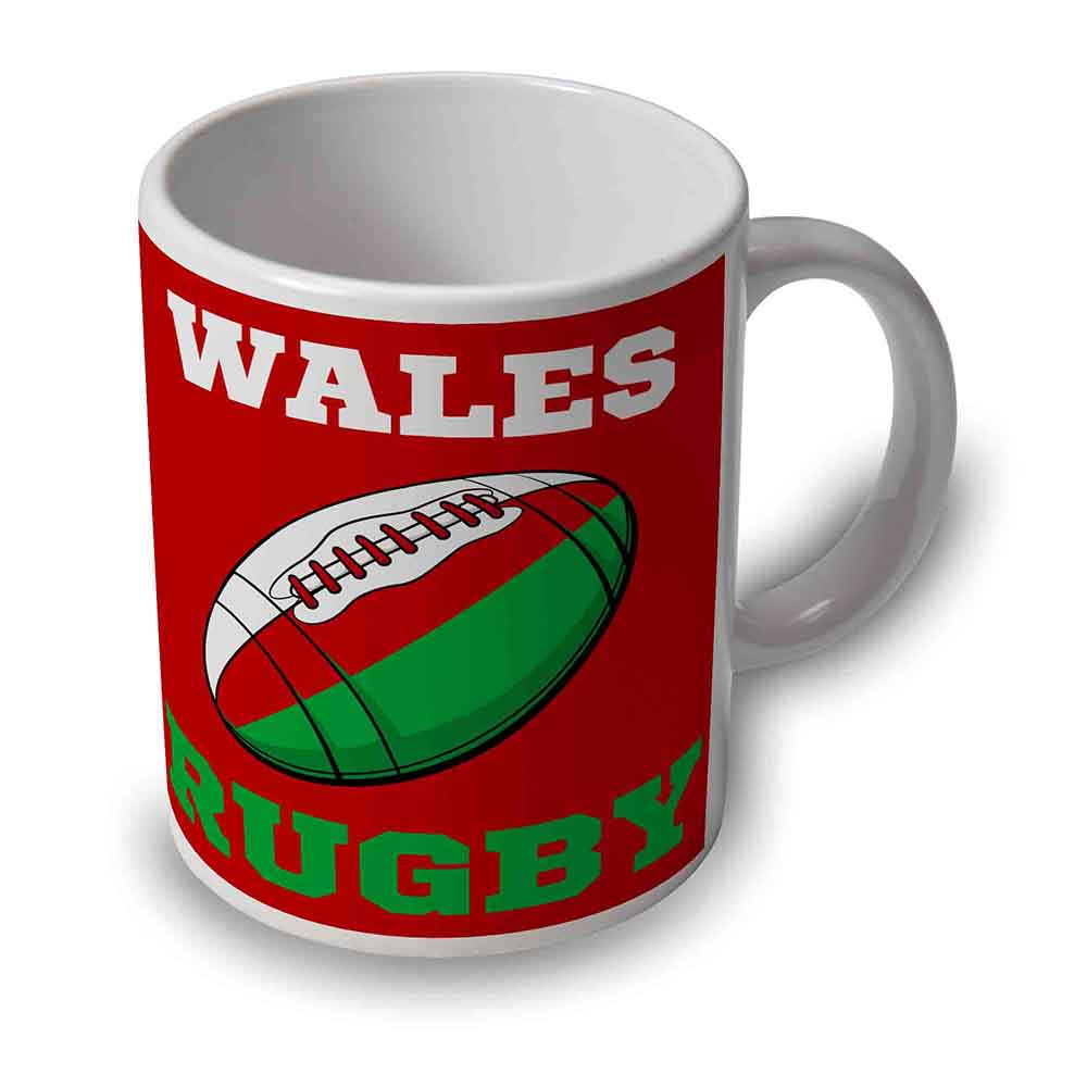 Wales Rugby Ball Mug (Red)