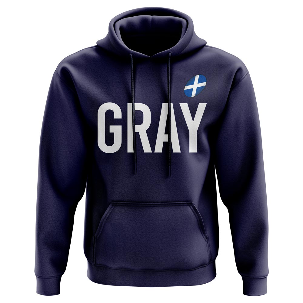 Richie Gray Scotland Rugby Hoody (Navy)