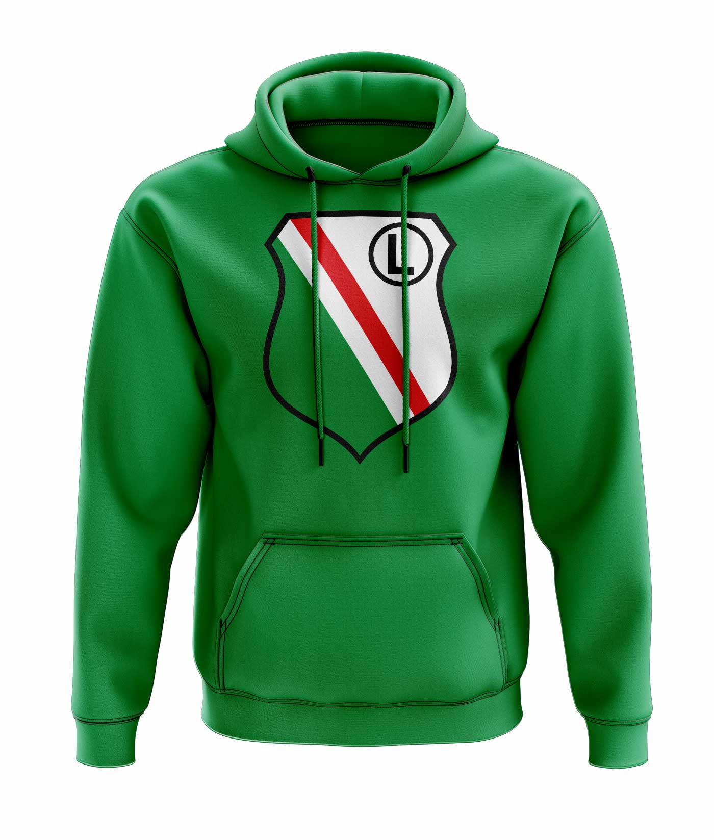 Legia Warsaw Logo Hoody (Green)