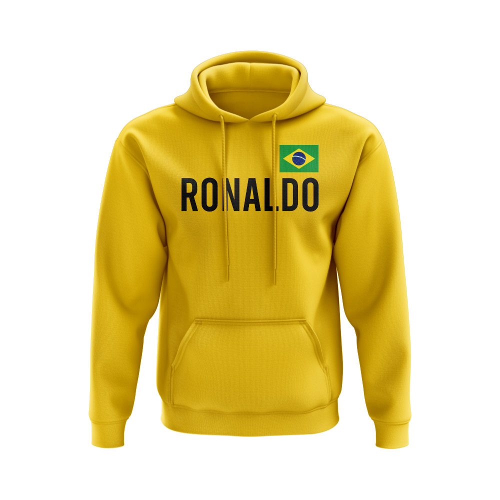 Ronaldo Brazil Name Hoody (Yellow)