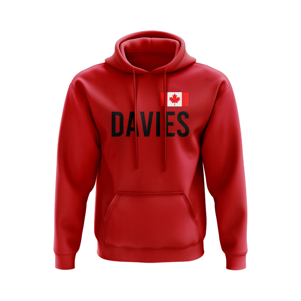 Alphonso Davies Canada Name Hoody (Red)