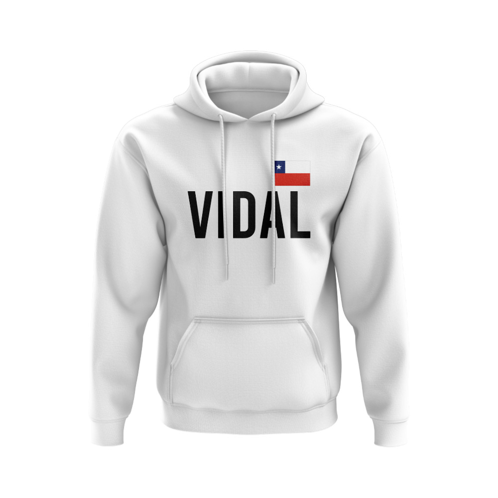 Arturo Vidal Chile Name Hoody (White)