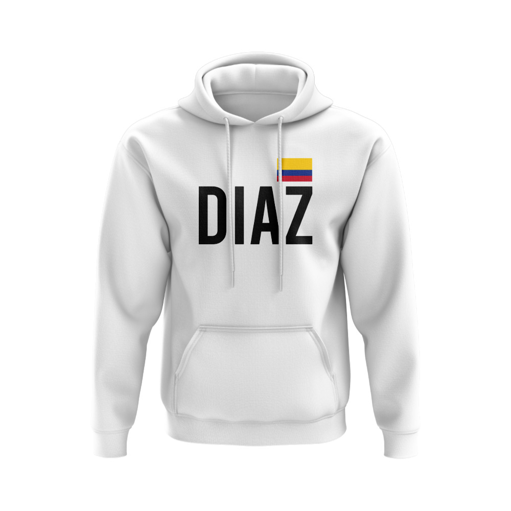 Luis Diaz Colombia Name Hoody (White)