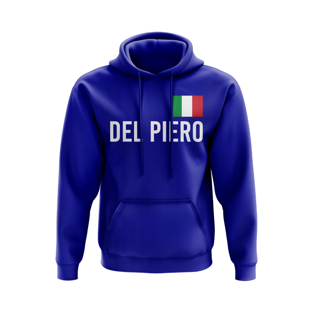 Alessandro Del Piero Italy Name Hoody (Royal)