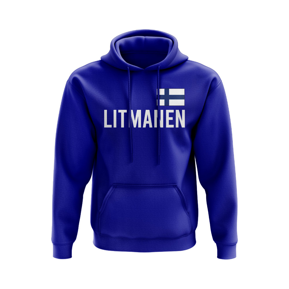 Jari Litmanen Finland Name Hoody (Royal)