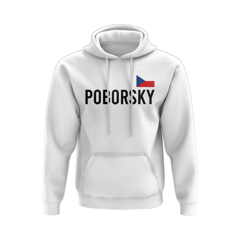 Karel Poborsky Czech Republic Name Hoody (White)