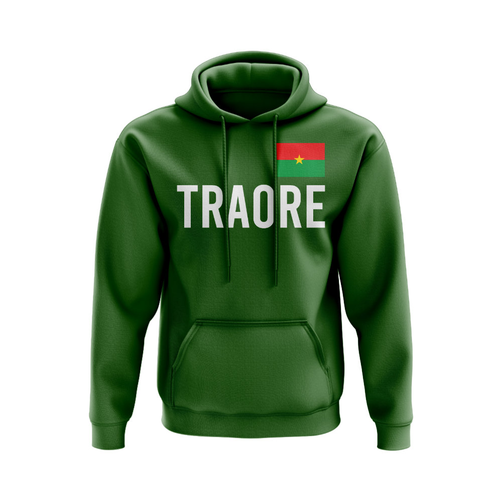 Bertrand Traore Burkina Faso Name Hoody (Green)