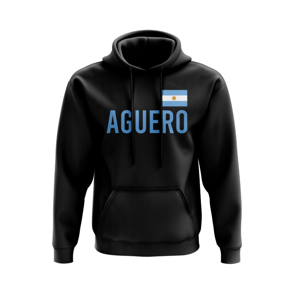 Sergio Aguero Argentina Name Hoody (Black)