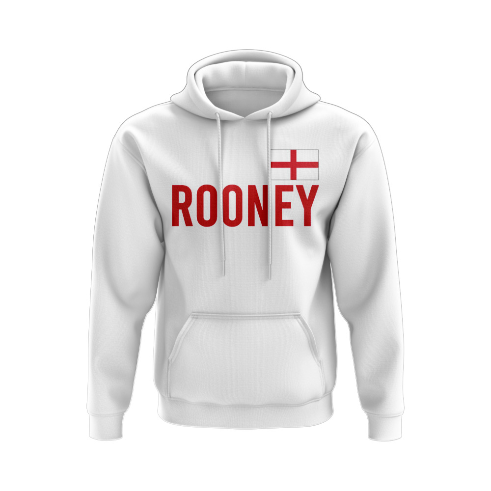 Wayne Rooney England Name Hoody (White)