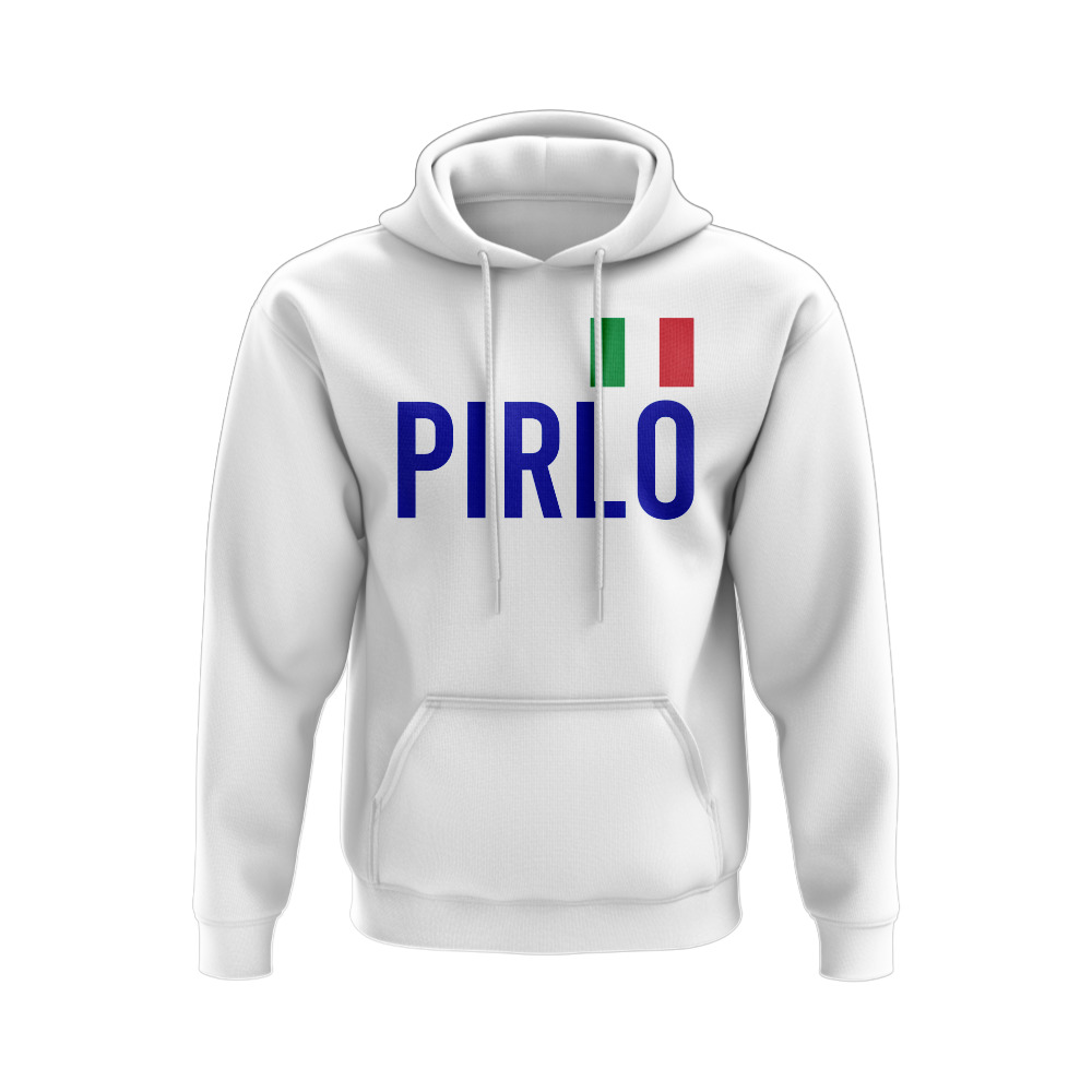 Andrea Pirlo Italy Name Hoody (White)