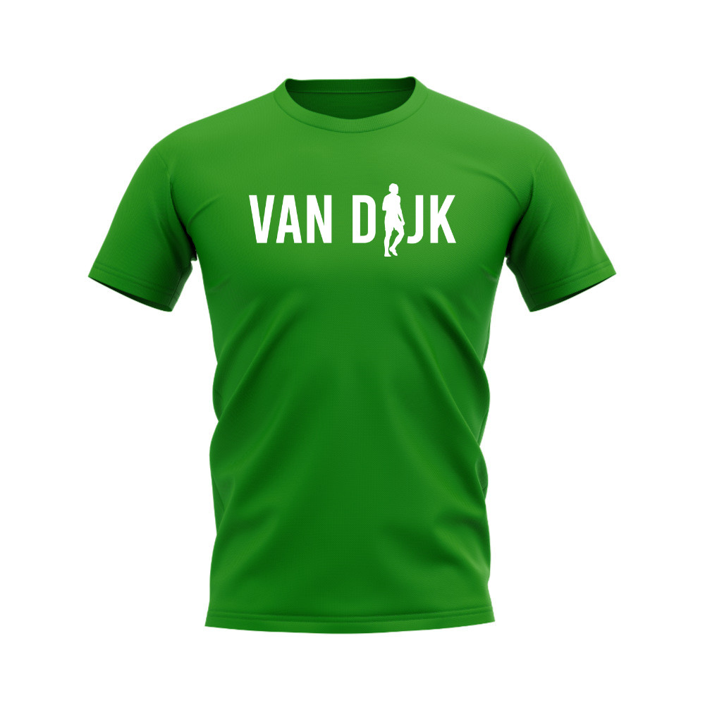 Virgil van Dijk Silhouette T-Shirt (Green)