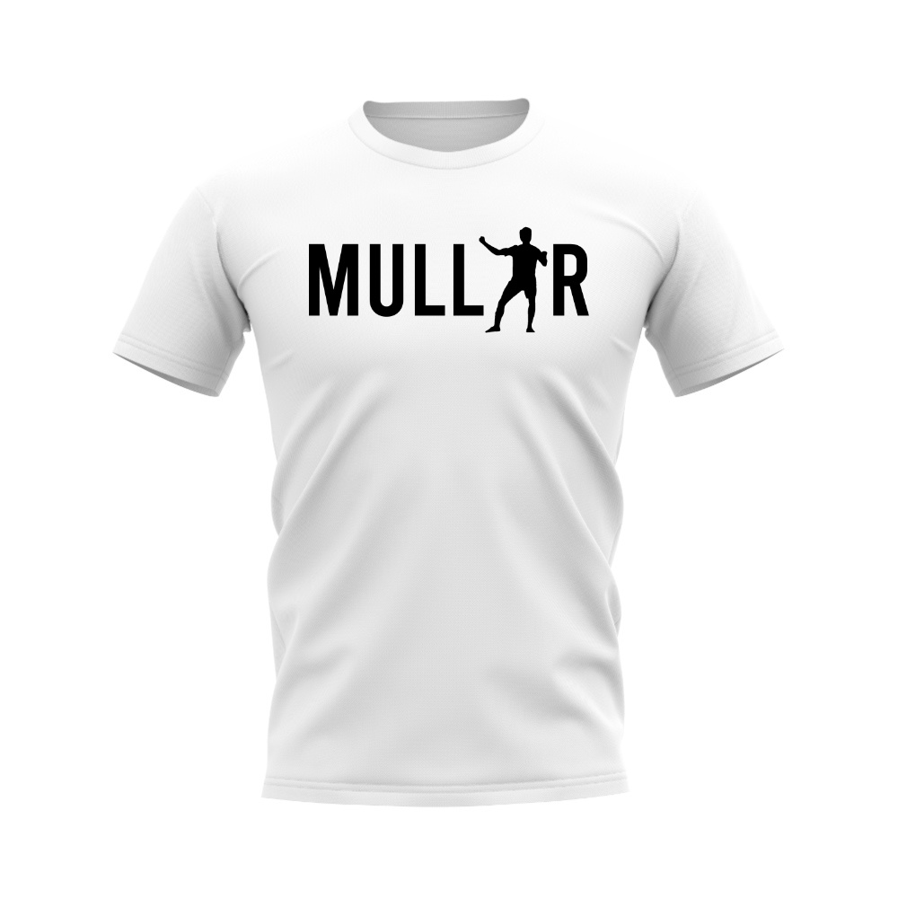 Thomas Muller Silhouette T-Shirt (White)