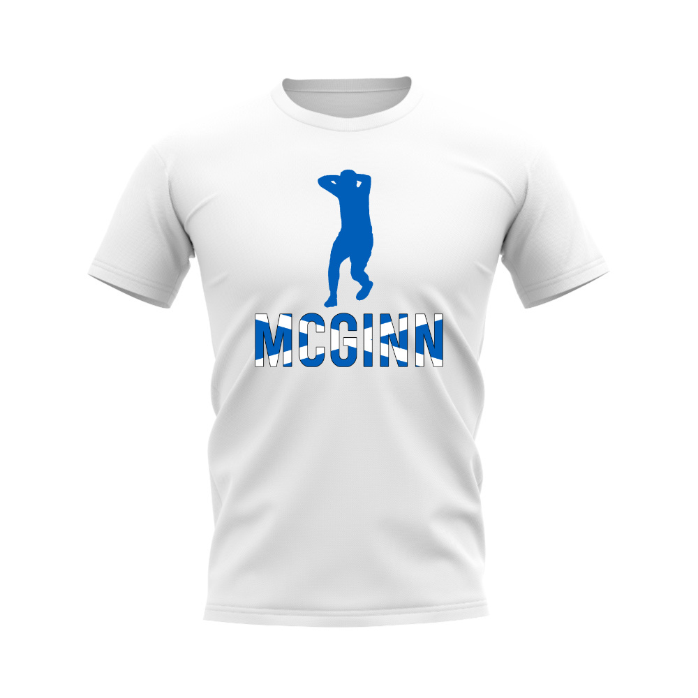 John McGinn Scotland Silhouette T-shirt (White)