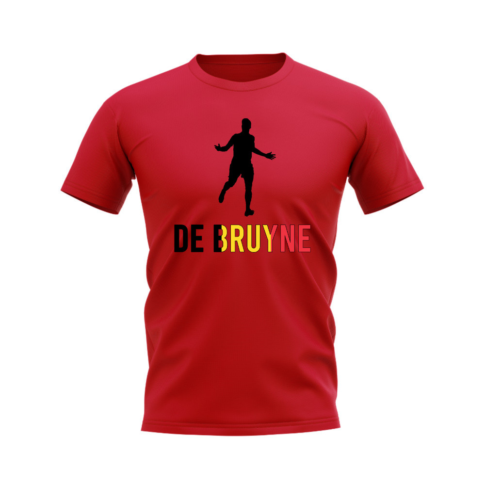 Kevin de Bruyne Belgium Silhouette T-shirt (Red)