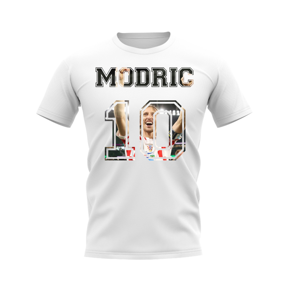 Luka Modric Croatia 10 T-Shirt (White)