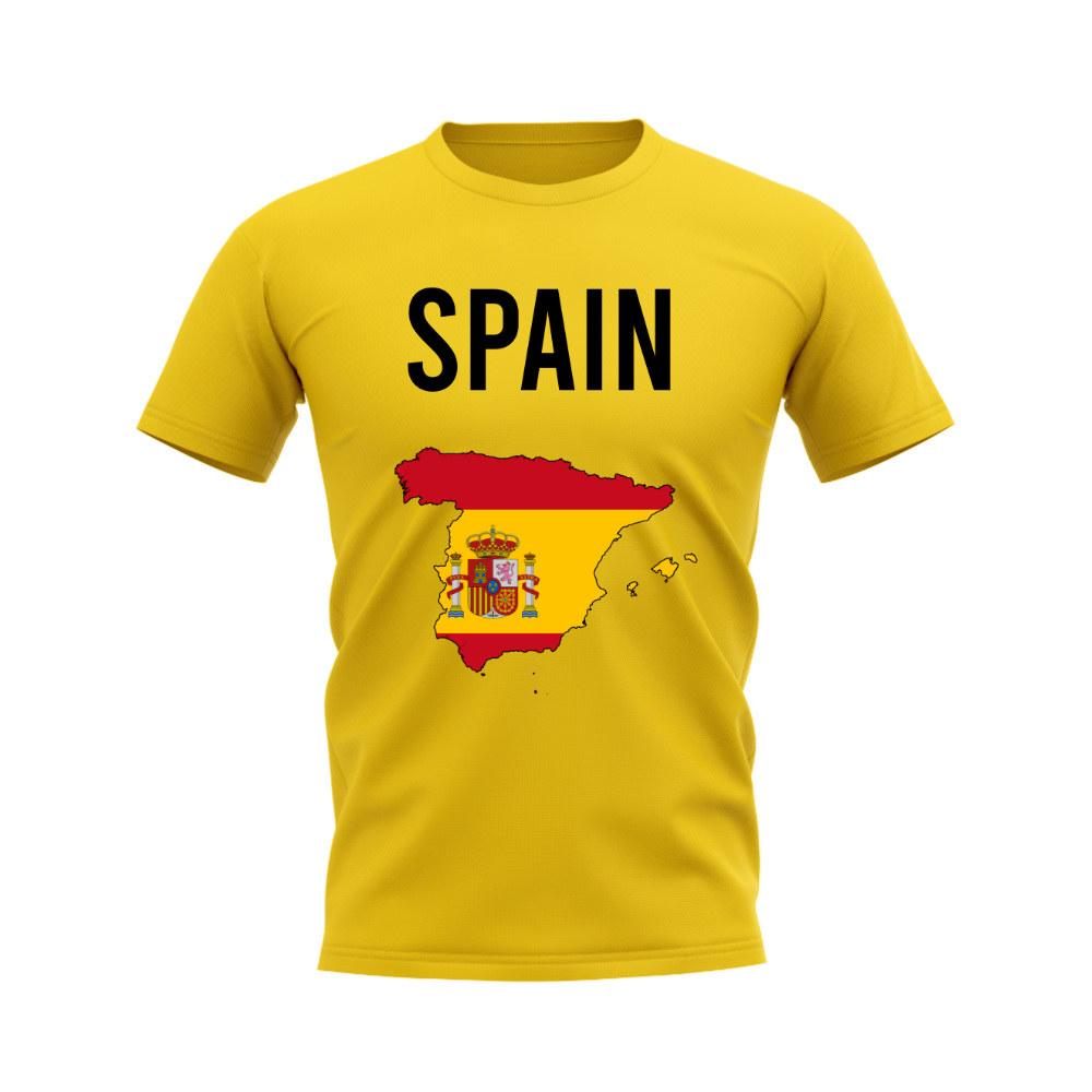 Spain Map T-shirt (Yellow)