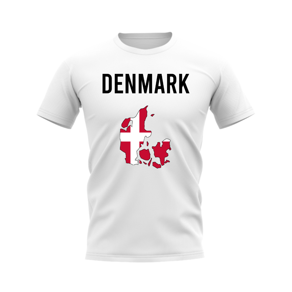 Denmark Map T-shirt (White)