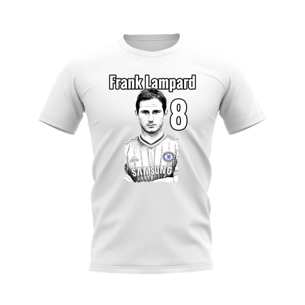 Frank Lampard Chelsea Profile T-Shirt (White)