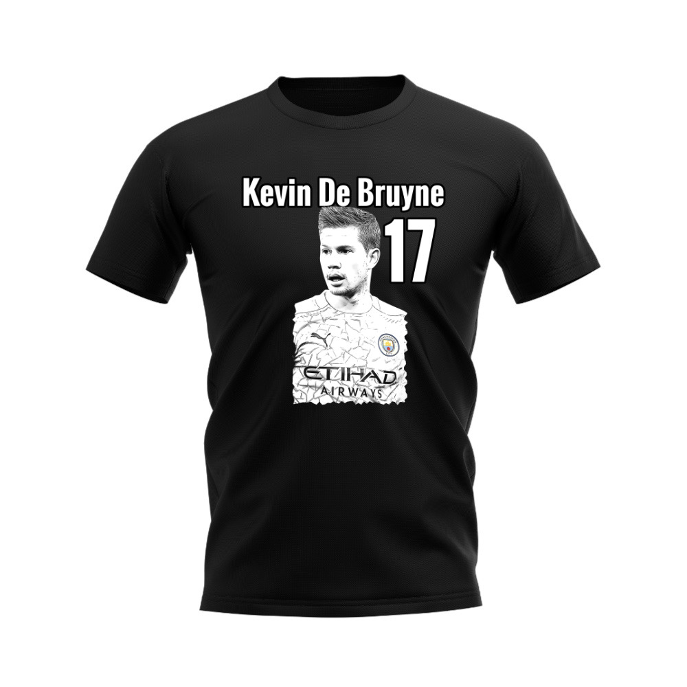 Kevin de Bruyne Manchester City Profile T-shirt (Black)