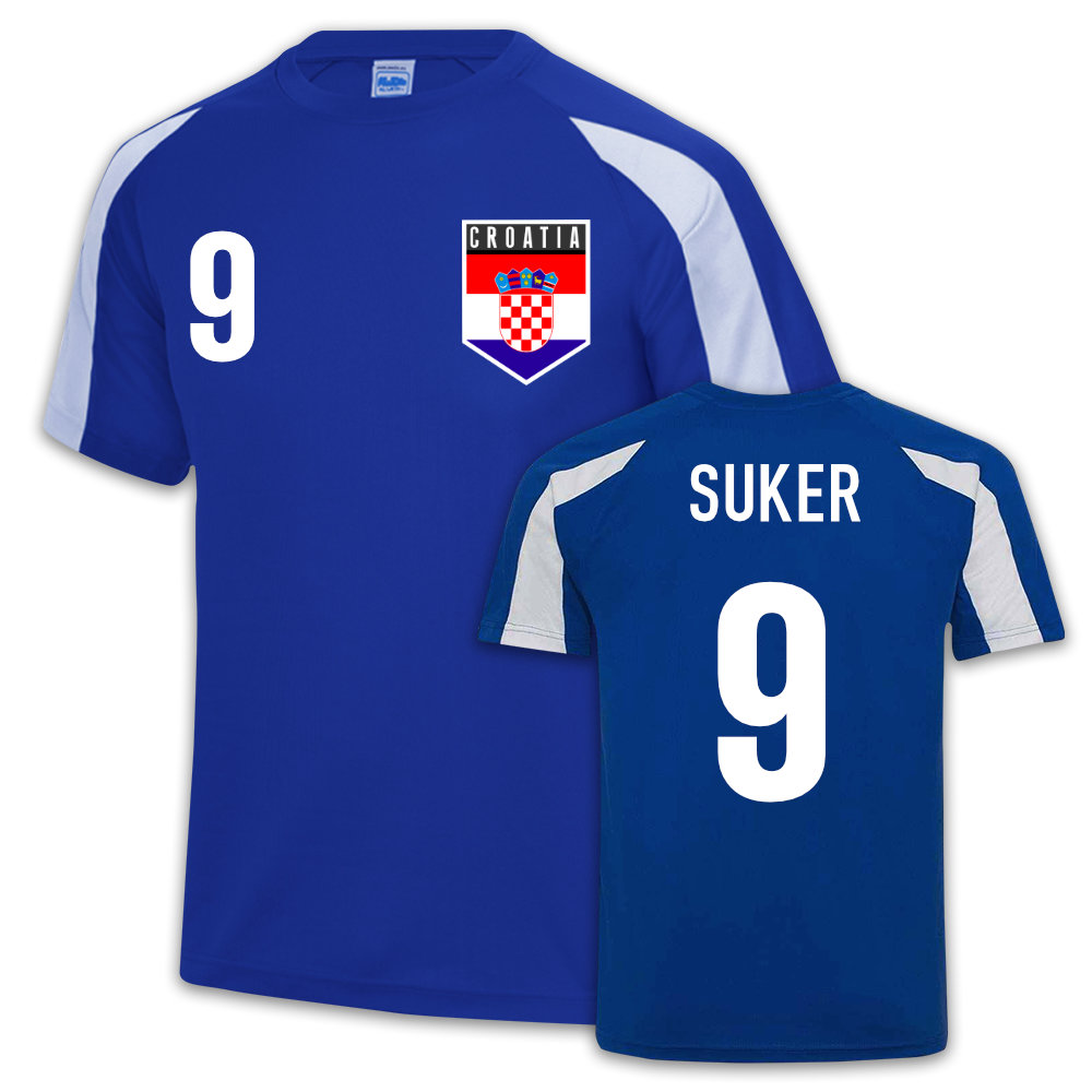 Croatia Sports Jersey Training (Davor Suker 9)