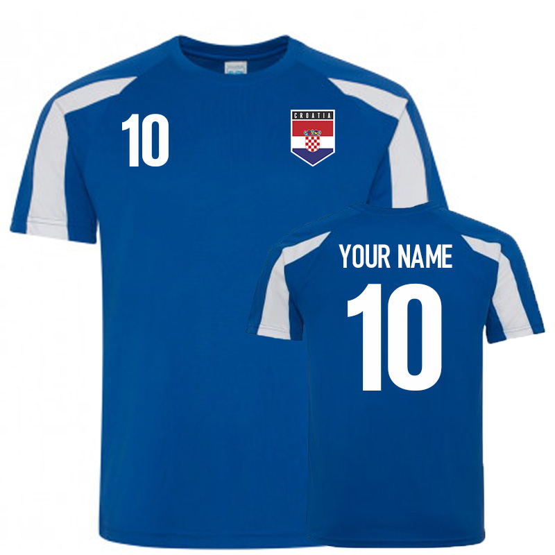 Croatia Sports Training Jersey (Your Name)