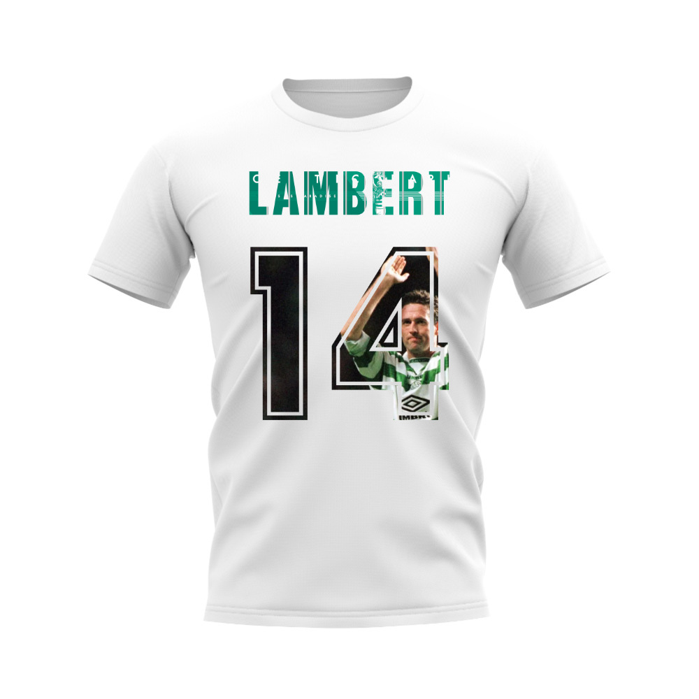 Paul Lambert Name And Number Celtic T-Shirt (White)