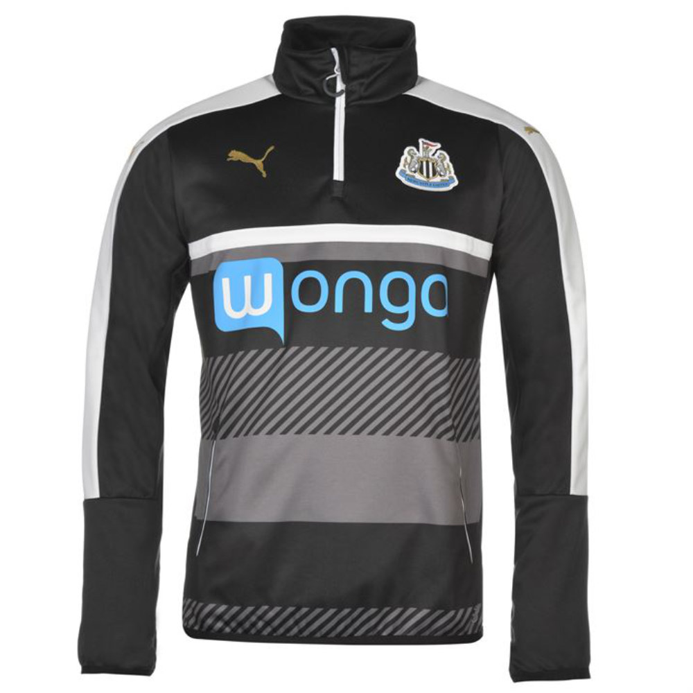 2016-2017 Newcastle Puma Quarter Zip Training Top (Black) - Kids