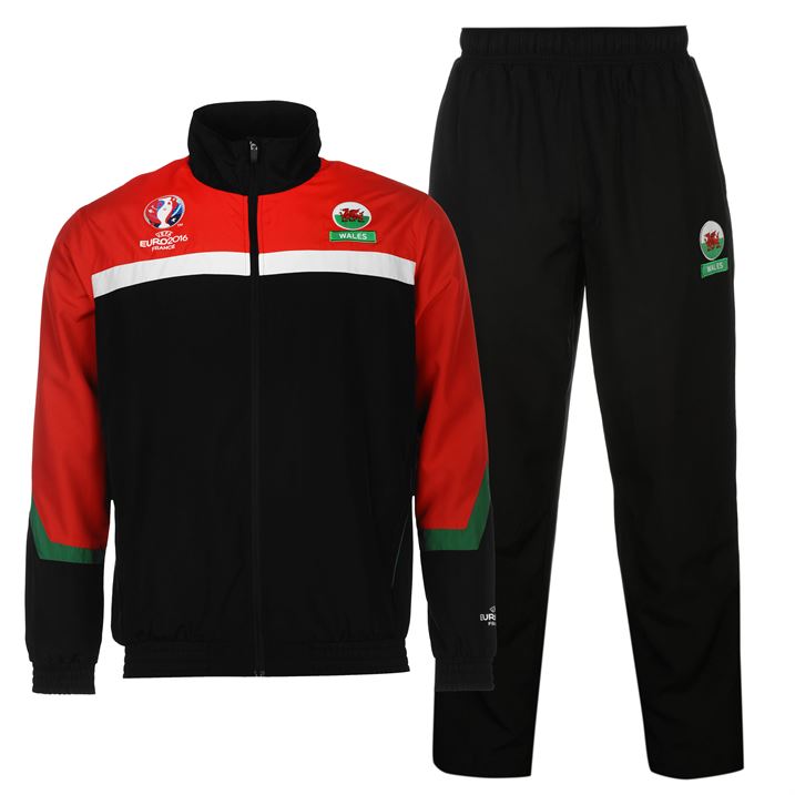 Wales UEFA Euro 2016 Tracksuit (Black)