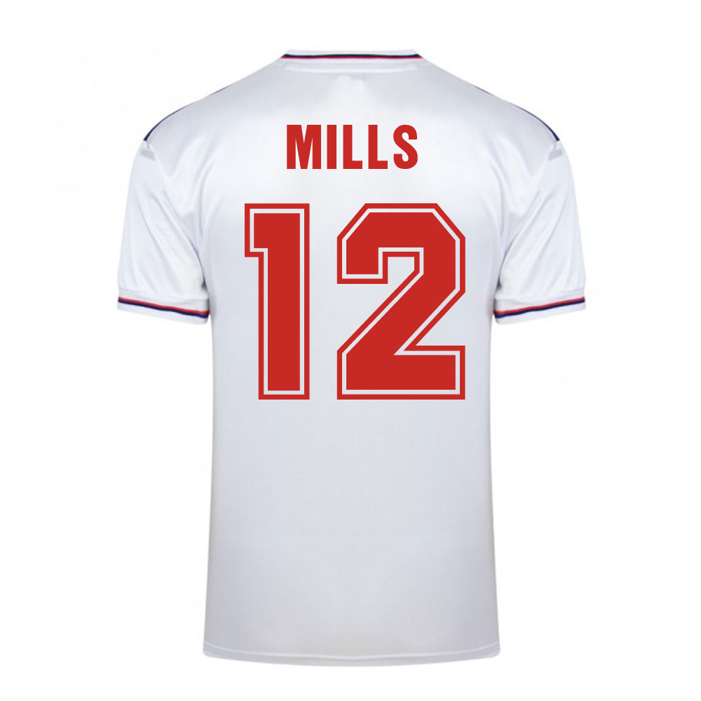 Score Draw England World Cup 1982 Home Shirt (Mills 12)