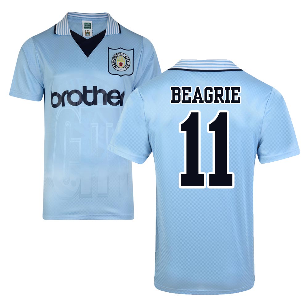 Score Draw Man City 1996 Home Shirt (Beagrie 11)