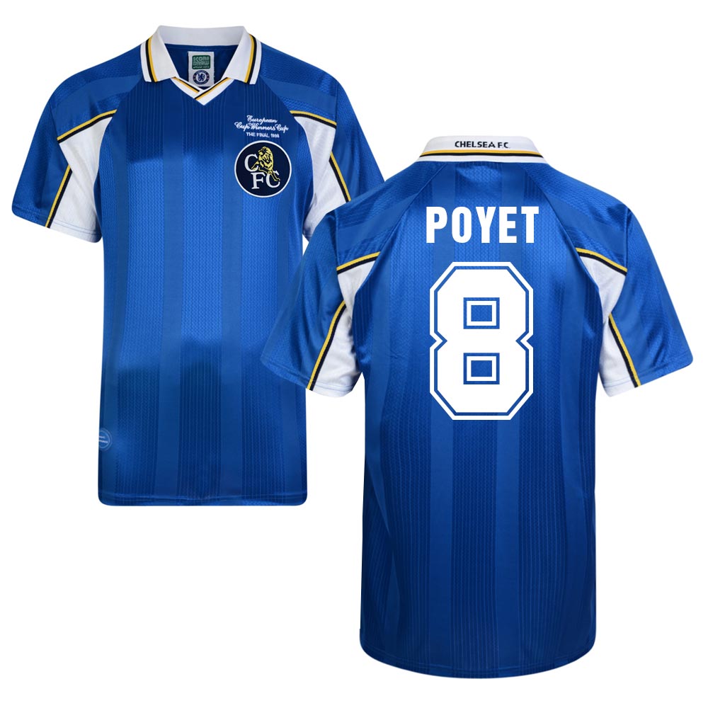 Score Draw Chelsea 1998 Home Shirt (Poyet 8)