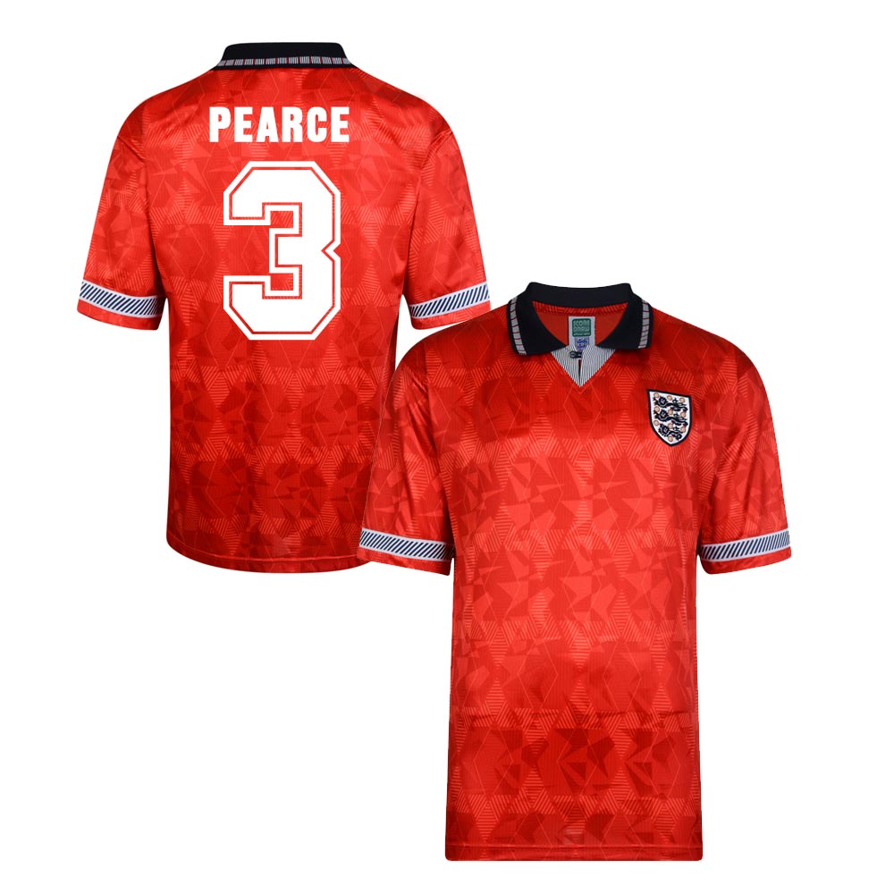 Score Draw England World Cup 1990 Away Shirt (Pearce 3)