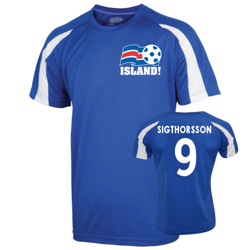 2016-17 Iceland Sports Training Jersey (Sigthorsson 9)