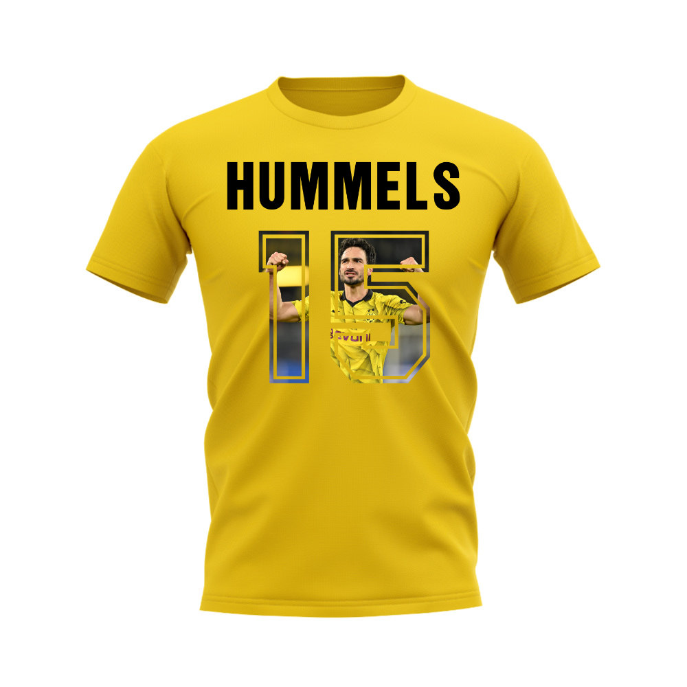 Mats Hummels Name And Number Borussia Dortmund T-Shirt (Yellow)