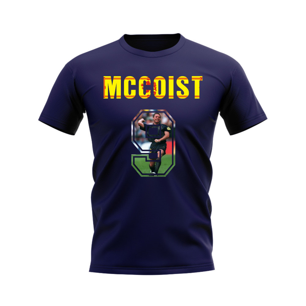 Ally McCoist Name And Number Scotland T-Shirt (Navy)