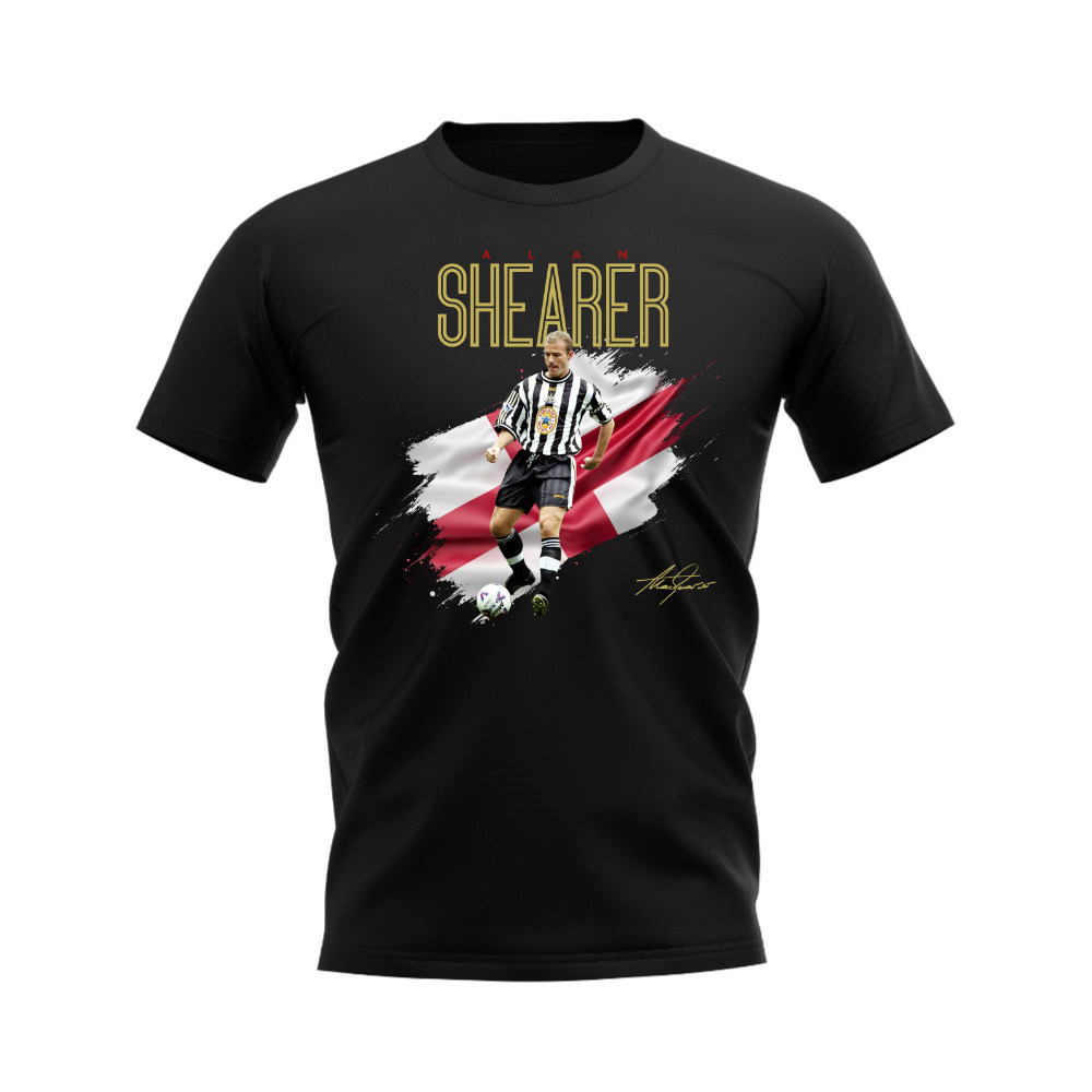 Alan Shearer Newcastle United T-Shirt (Black)