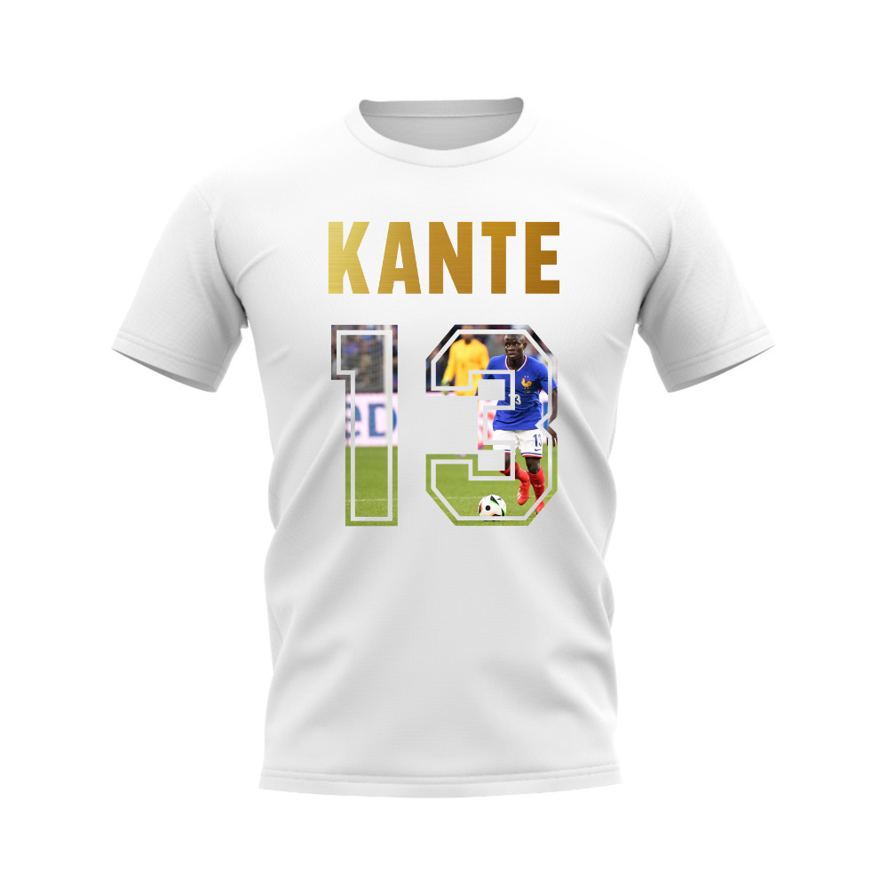 Ngolo Kante Name And Number France T-Shirt (White)