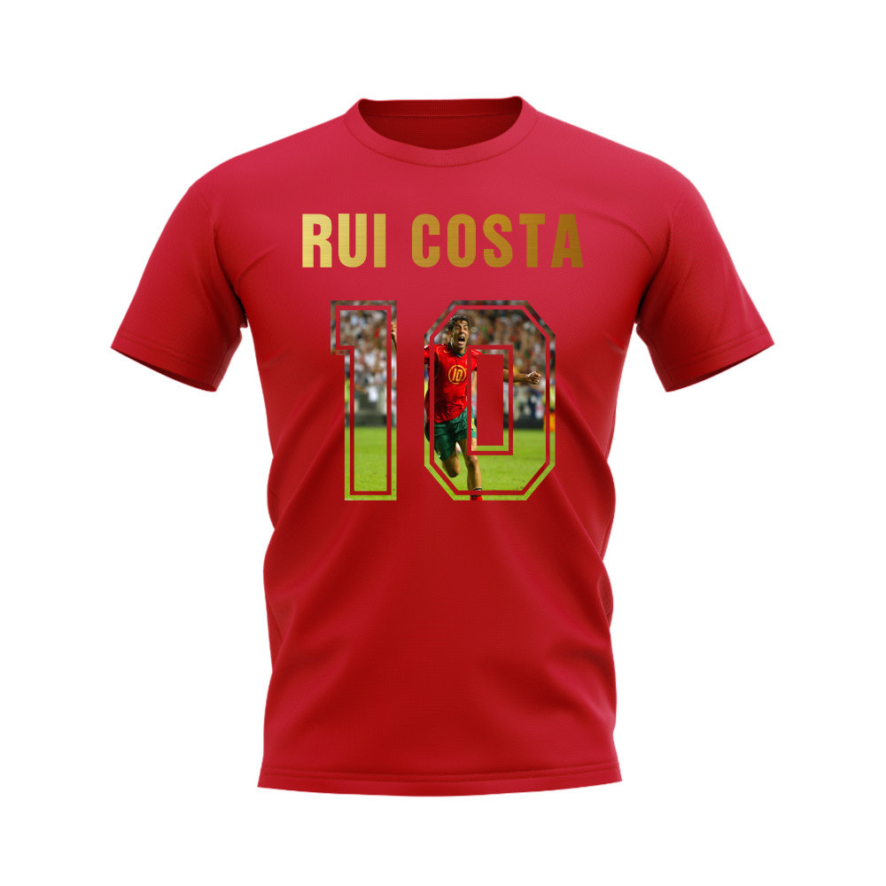 Rui Costa Name And Number Portugal T-Shirt (Red)