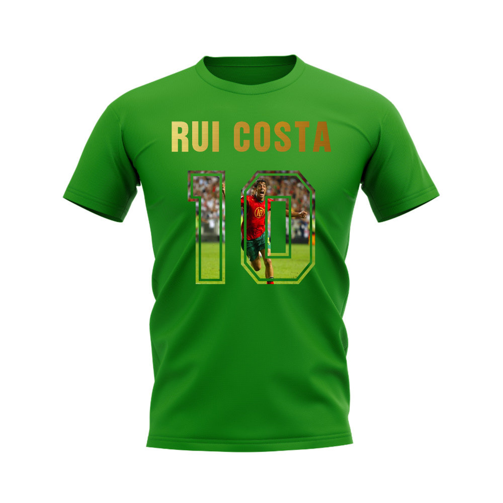 Rui Costa Name And Number Portugal T-Shirt (Green)