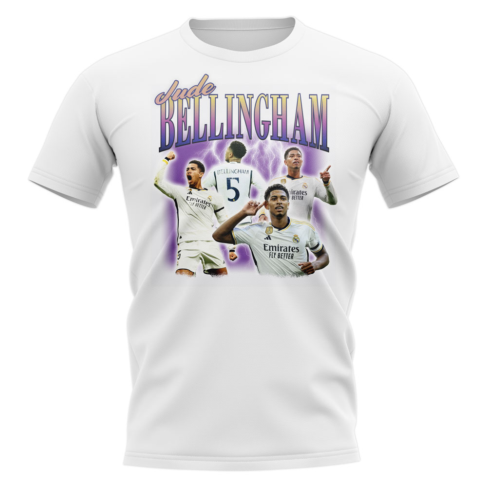 Jude Bellingham Real Madrid Bootleg T-Shirt (White)