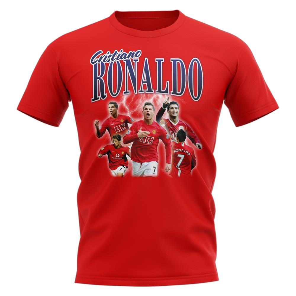 Cristiano Ronaldo Manchester United Bootleg T-Shirt (Red)