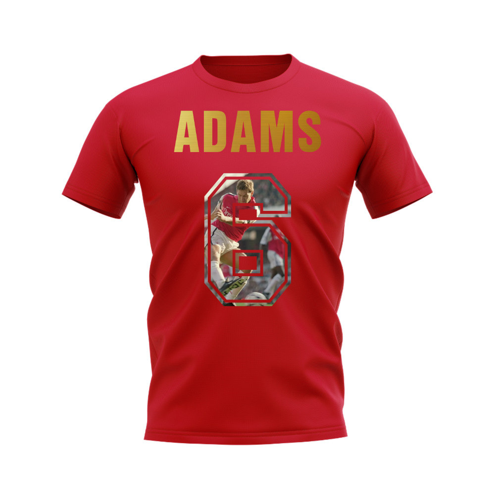 Tony Adams Name And Number Arsenal T-Shirt (Red)