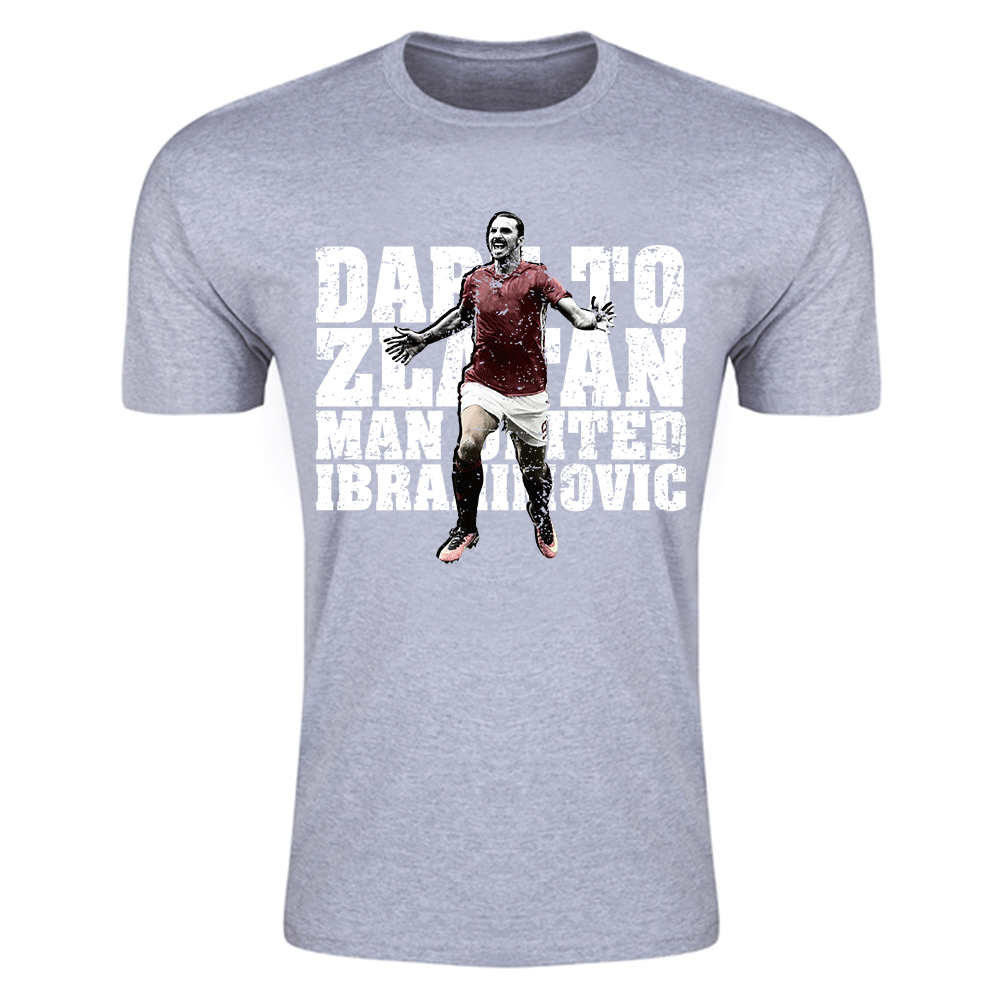 Zlatan Ibrahimovic Dare to Zlatan Man Utd T-Shirt (Grey) - Kids